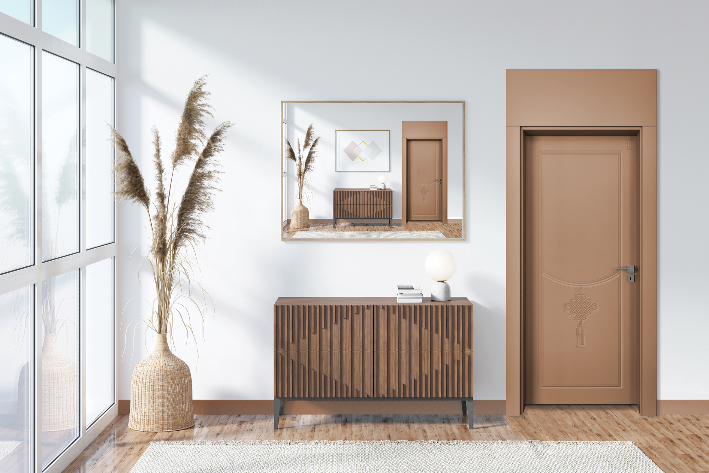 BY-4034 Porte intérieure laqué